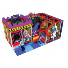 وحدة الألعاب الداخلية القلعه مع الأرضيات و 3000كوره  مقاس 6*4*2.5متر